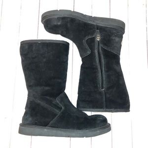 Ugg Fairfax I Black Suede Side Zipper boots 6